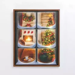 Best LED Christmas Window Scene Canvas Art Print Christmas Art & Wall Decor