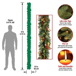 Best LED Classic Collection Christmas Garland Christmas Arrangements & Garland