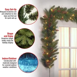 Best LED Classic Collection Christmas Garland Christmas Arrangements & Garland