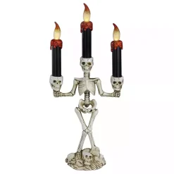 Clearance LED Dripping Skeleton Halloween Candelabra Halloween