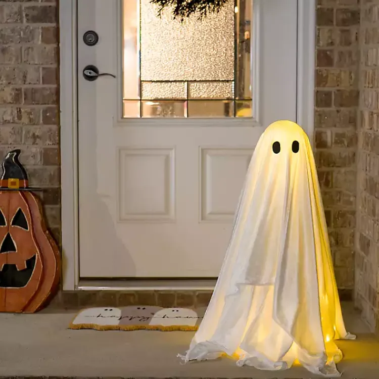 Discount LED Fabric Ghost Decoration, 30 in. Halloween