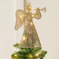Discount LED Angel Tree Topper Christmas Tree Decorations