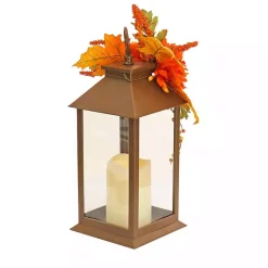 Clearance LED Mums and Berries Harvest Lantern Fall