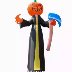 Clearance LED Pumpkin Reaper Halloween Inflatable, 20 ft. Halloween
