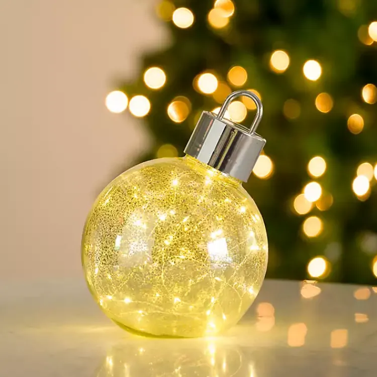 Best LED Mercury Glass Ornament, 10 in. Christmas Decorations