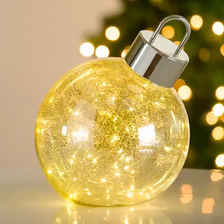 Best LED Mercury Glass Ornament, 12 in. Christmas Decorations