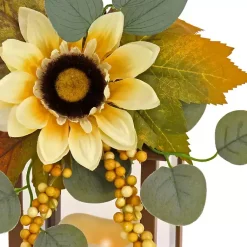 Sale LED Sunflower and Eucalyptus Lantern Fall