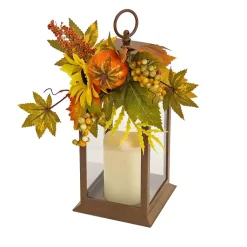 Discount LED Sunflower and Pumpkin Lantern Fall