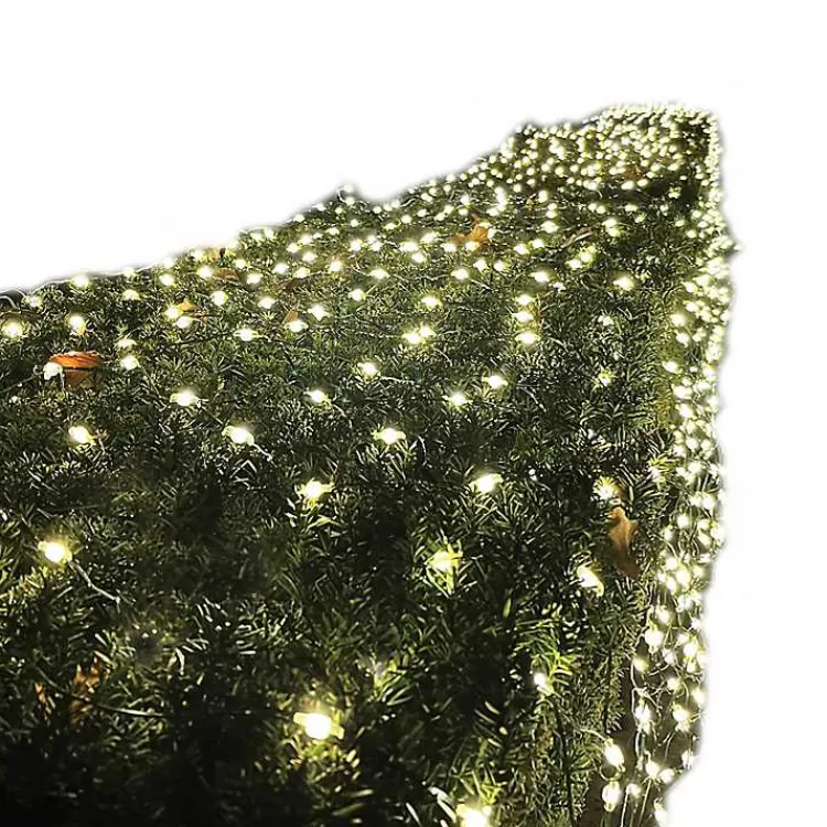 LED White Purple & Orange Light Net Halloween