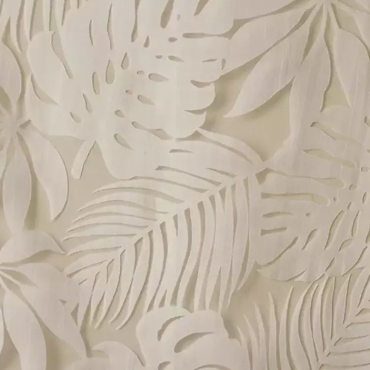 Kirklands Home Curtains & Drapes|Leilani Palm Leaf Curtain Panel, 63 in. Tan