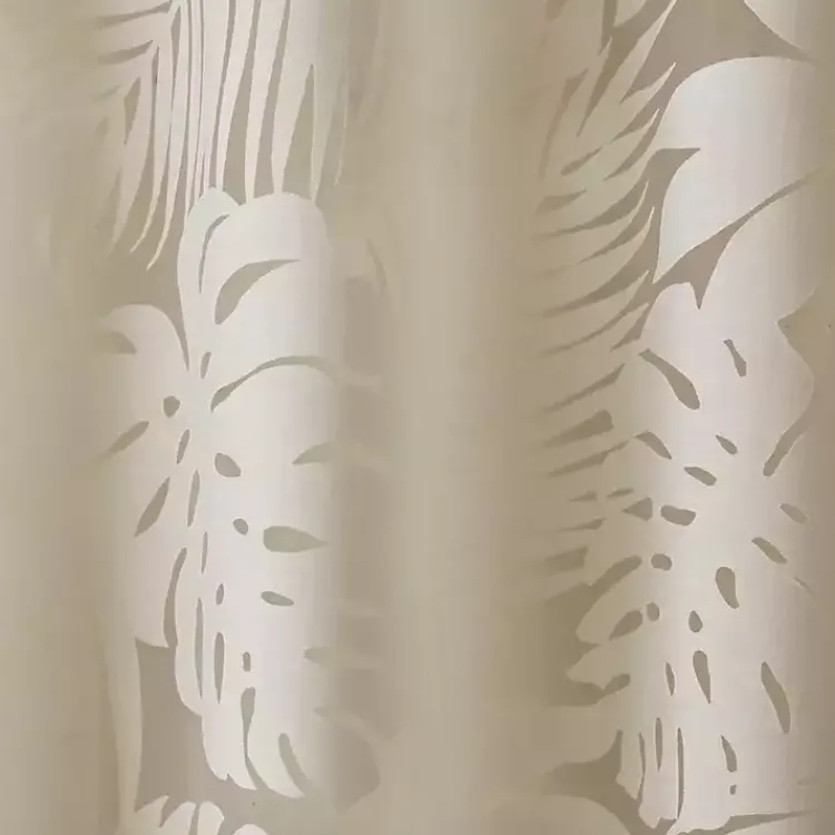 Kirklands Home Curtains & Drapes|Leilani Palm Leaf Curtain Panel, 95 in. Tan