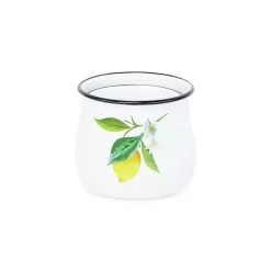Discount Lemon Blossom Enamel Jars, Set of 3 Decorative Bowls & Jars