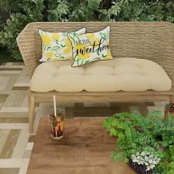 Kirklands Home Outdoor Cushions & Pillows|Lemon Home Sweet Home Outdoor Lumbar Pillow