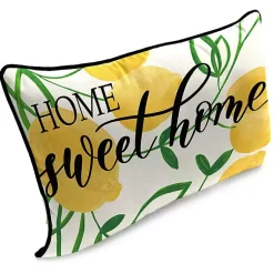 Kirklands Home Outdoor Cushions & Pillows|Lemon Home Sweet Home Outdoor Lumbar Pillow
