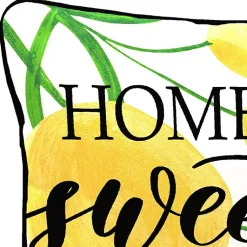 Kirklands Home Outdoor Cushions & Pillows|Lemon Home Sweet Home Outdoor Lumbar Pillow