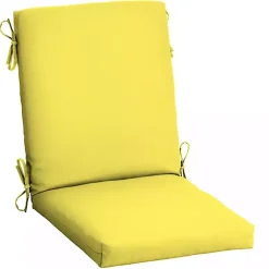 Kirklands Home Outdoor Cushions & Pillows|Lemon Leala Luxe Outdoor Dining Chair Cushion Yellow
