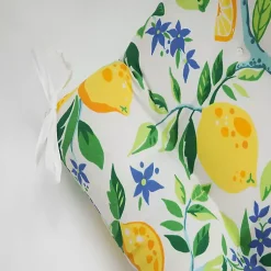 Kirklands Home Outdoor Cushions & Pillows|Lemon Tree Tufted Outdoor Seat Cushions, Set of 2