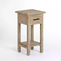 Kirklands Home Accent & End Tables|Leo Natural Wood Accent Table Tan