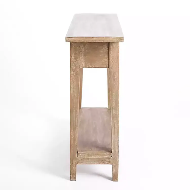 Kirklands Home Console Tables|Leo Natural Wood Console Table Tan