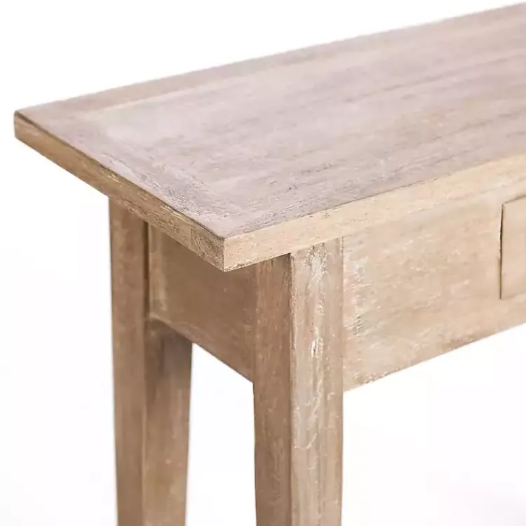 Kirklands Home Console Tables|Leo Natural Wood Console Table Tan