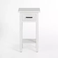 Kirklands Home Accent & End Tables|Leo Wood Accent Table White