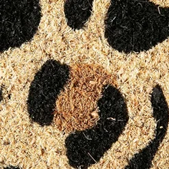 Kirklands Home Doormats|Leopard Print Coir Doormat