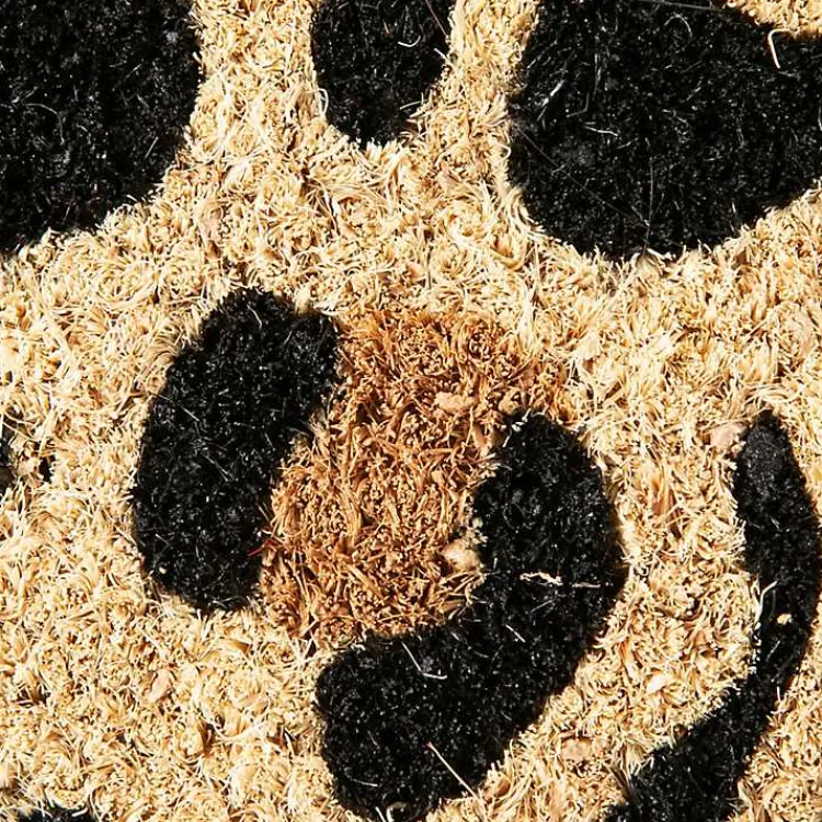 Kirklands Home Doormats|Leopard Print Coir Doormat