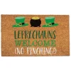 New Leprechauns Welcome Doormat St Patricks Day Decorations