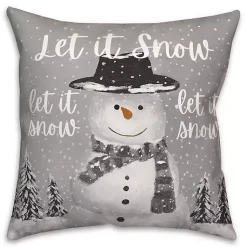 Clearance Let It Snow Christmas Pillow Christmas Pillows