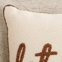 Outlet Let it Snow Diamond Woven Pillow Pillows