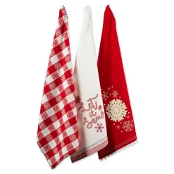 Online Let it Snow Kitchen Towels, Set of 3 Christmas Dining & Entertaining