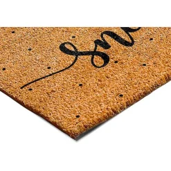 Kirklands Home Doormats|Let it Snow Polka Dot Coir Doormat