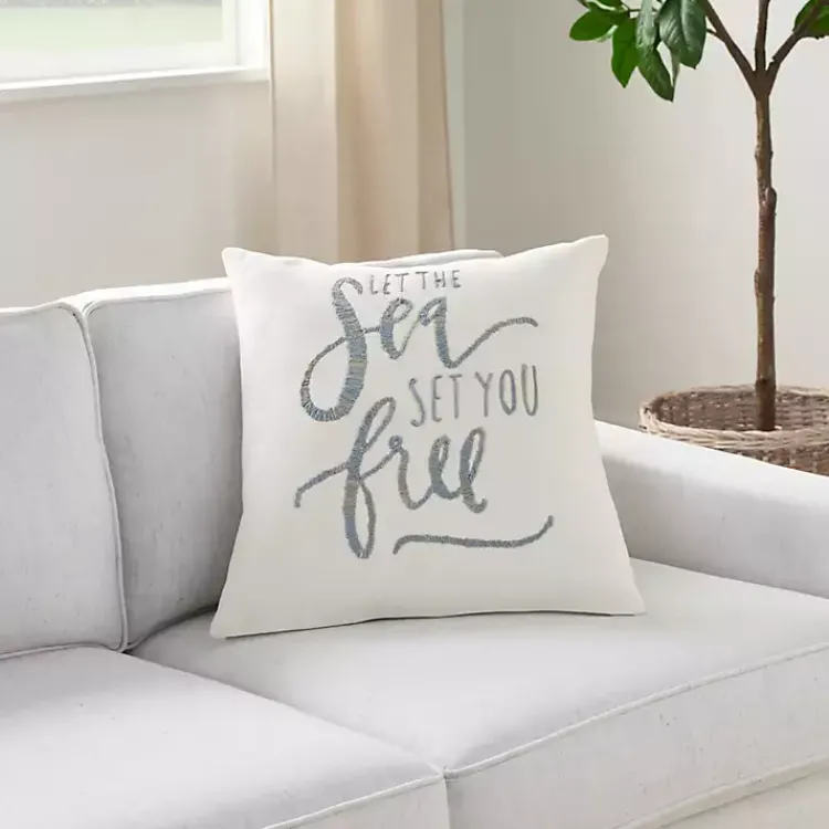 New Let the Sea Set You Free Pillow Cover Pillows