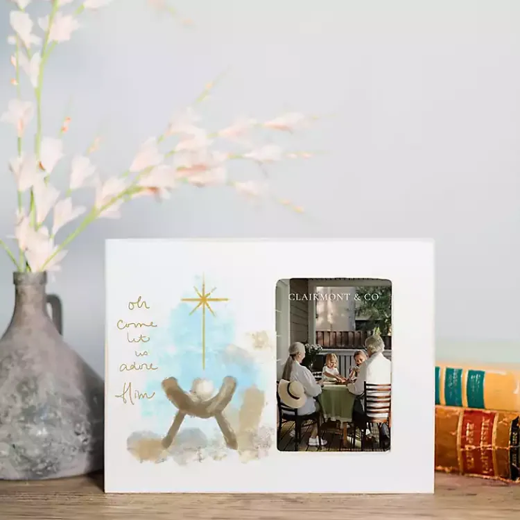 Outlet Let Us Adore Him Christmas Picture Frame, 4x6 Christmas Decorations