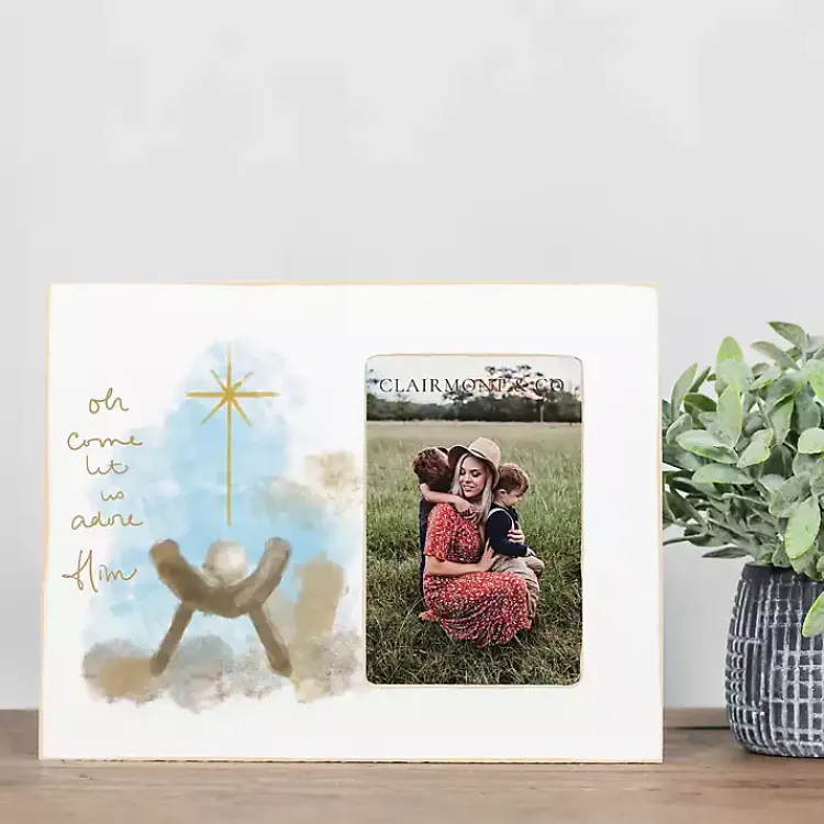 Outlet Let Us Adore Him Christmas Picture Frame, 4x6 Christmas Decorations
