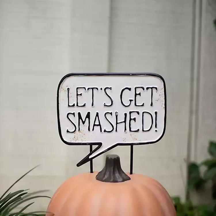 Online Let’s Get Smashed Metal Halloween Yard Sign Halloween