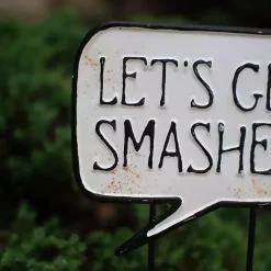 Online Let’s Get Smashed Metal Halloween Yard Sign Halloween