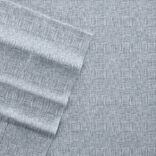 Kirklands Home Bed Sheets|Light Chambray 4-pc. King Bed Sheet Set Blue