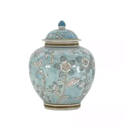 Outlet Light Floral Chinoiserie Jar Decorative Bowls & Jars