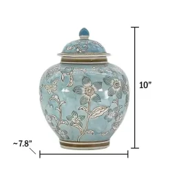 Outlet Light Floral Chinoiserie Jar Decorative Bowls & Jars