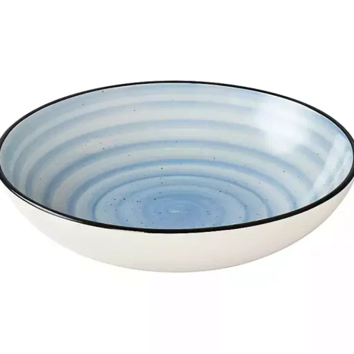 Kirklands Home Dinnerware|Light Gia Stoneware 24-pc. Dinnerware Set Blue