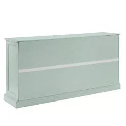 Kirklands Home Cabinets & Sideboards|Light Paneled 4-Door Sideboard Blue