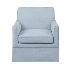 Kirklands Home Accent Chairs|Light Slipcover Armchair Blue