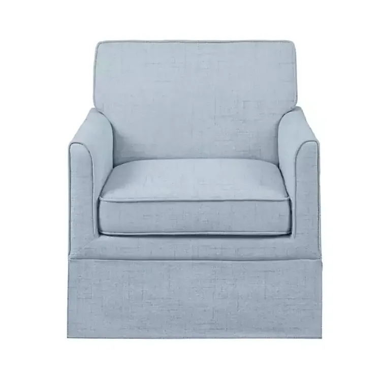 Kirklands Home Accent Chairs|Light Slipcover Armchair Blue