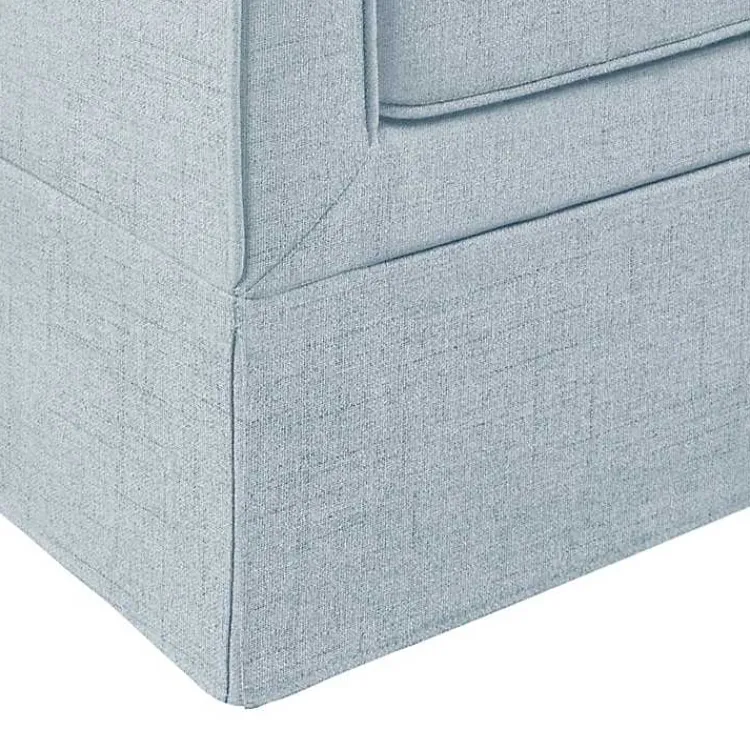 Kirklands Home Accent Chairs|Light Slipcover Armchair Blue