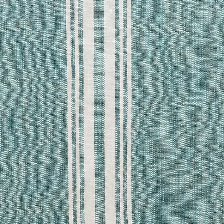 Kirklands Home Table Linens|Light Blue Striped Fringe Table Runner, 72 in.