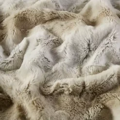 Clearance Light Faux Fur Oversized Throw Blanket Blankets & Throws