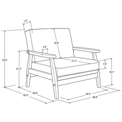 Kirklands Home Accent Chairs|Light Faux Leather Ambon Accent Chair Brown