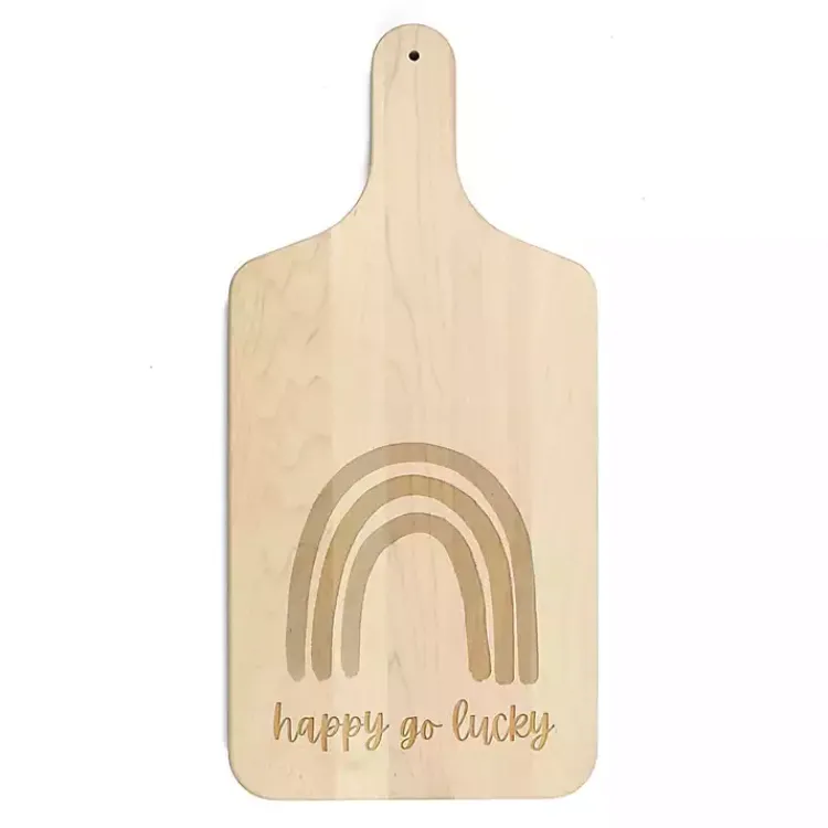 Kirklands Home Serving & Entertaining|Light Brown Happy Go Lucky Cutting Board