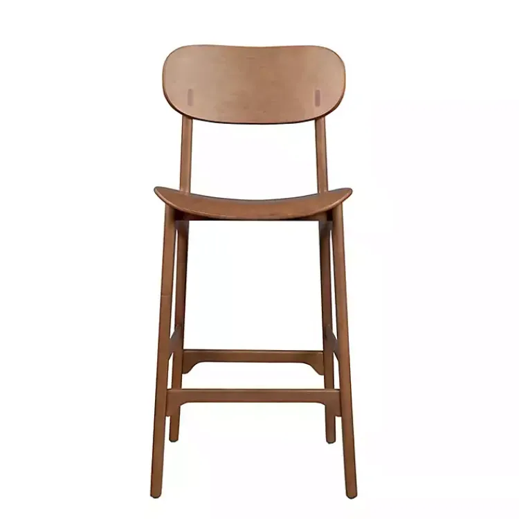 Kirklands Home Bar Stools & Counter Height Stools|Light Mid-Century Modern Bar Stool Brown